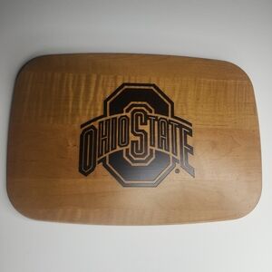 Longaberger Ohio State Engraved Solid Wood Basket Lid Wall Hanging